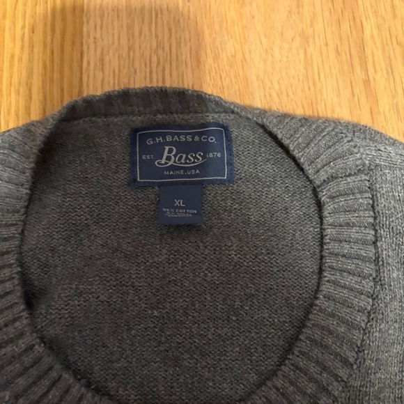 Bass Men's Gray Sweater XL - Picture 3 of 4